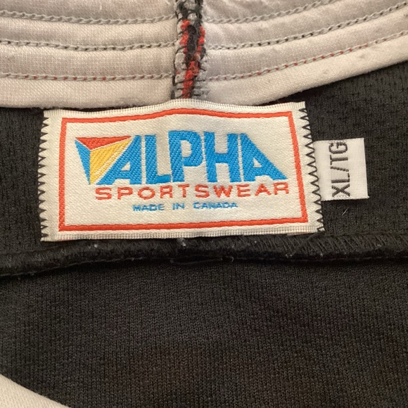 Alpha Sportswear Vintage Dark Angels Hockey Jersey Men’s size XL made in Canada - Picture 7 of 9